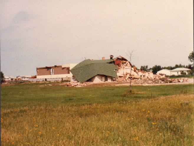 The demolishing of St. Charles School - 1986